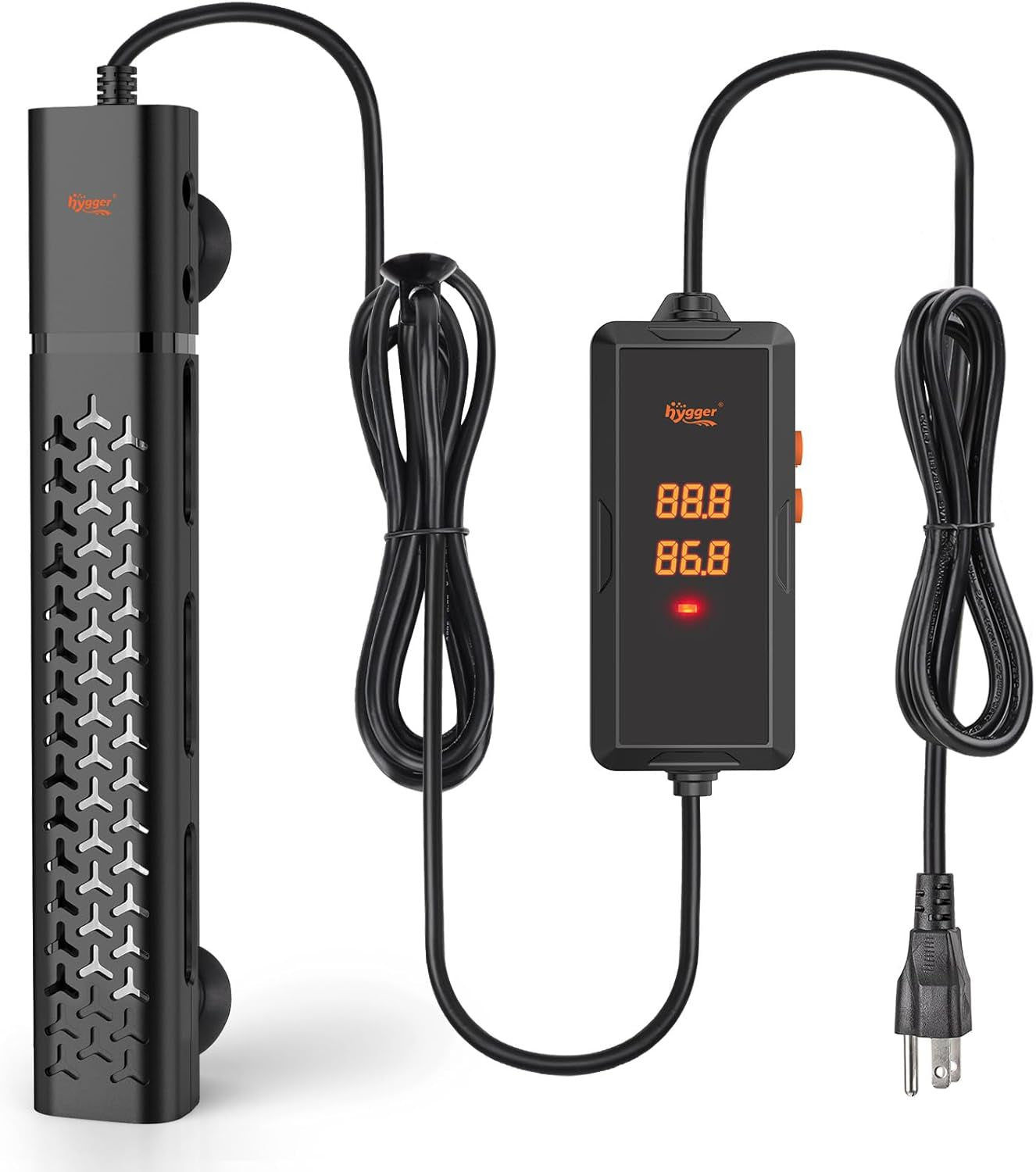 Hygger Aquarium Heater 200W/300W/500W with Smart Temperature Control
