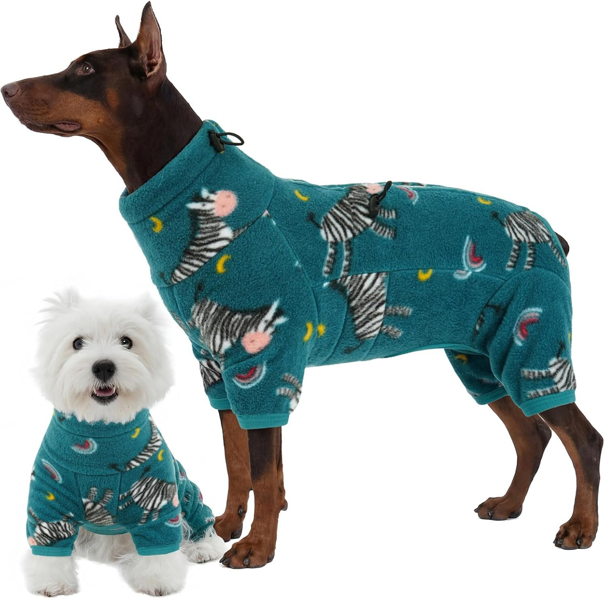 Full-Body Fleece Dog Winter Coat – 13 Patterns, XS–4XL