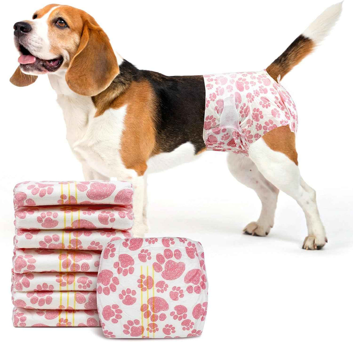 Female Dog Diapers 48 Count Disposable Leakproof Puppy Diapers XXS- Medium