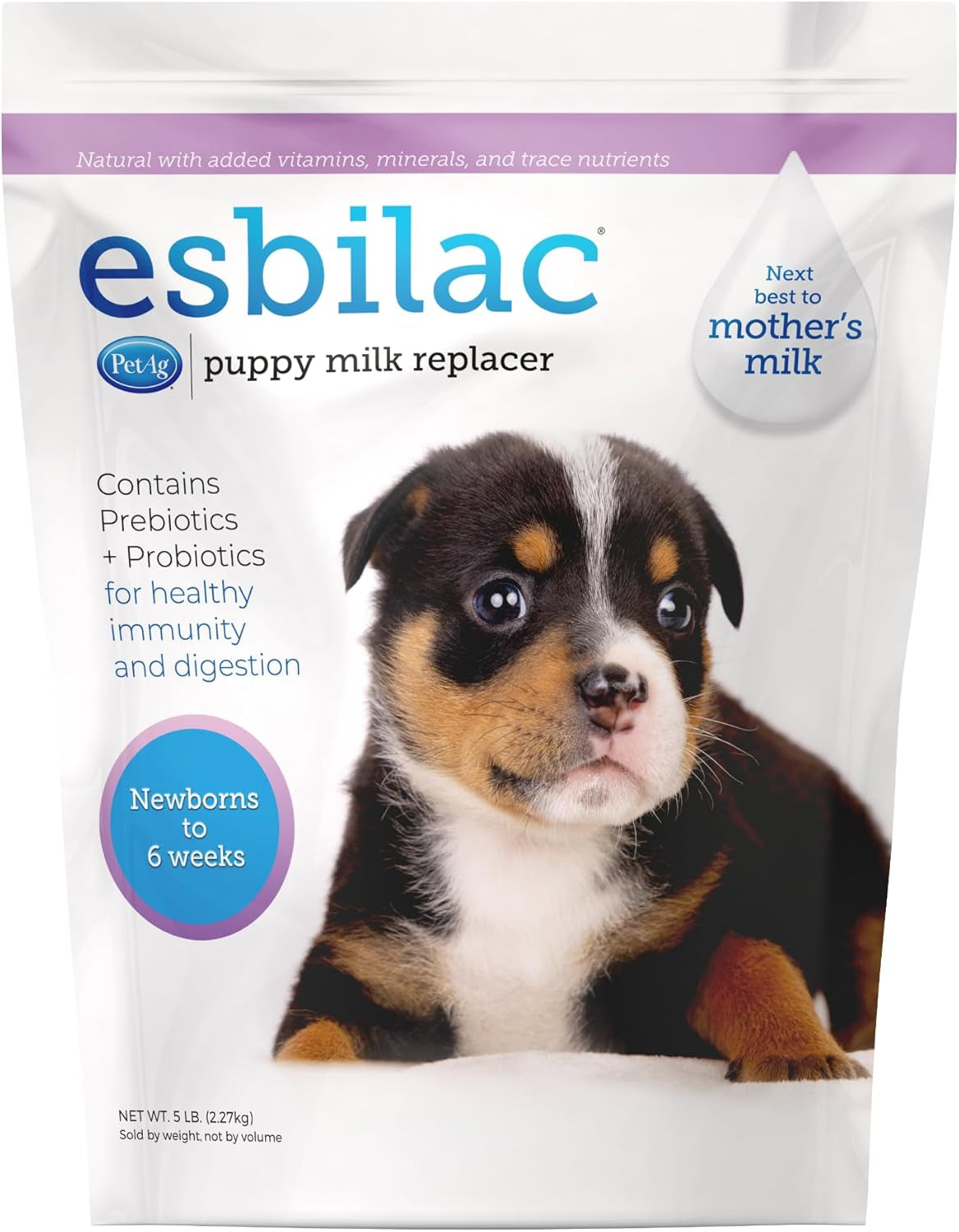 Esbilac Puppy Milk Replacer 12oz Powder Prebiotics Probiotics Newborn Formula