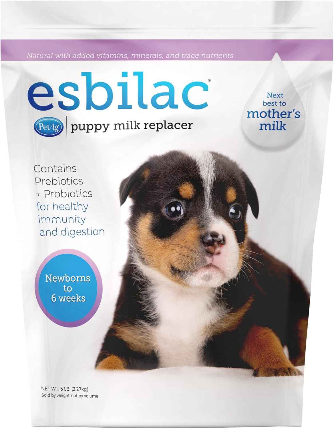 Puppy Milk Replacer 12oz Powder Prebiotics Probiotics Newborn Formula