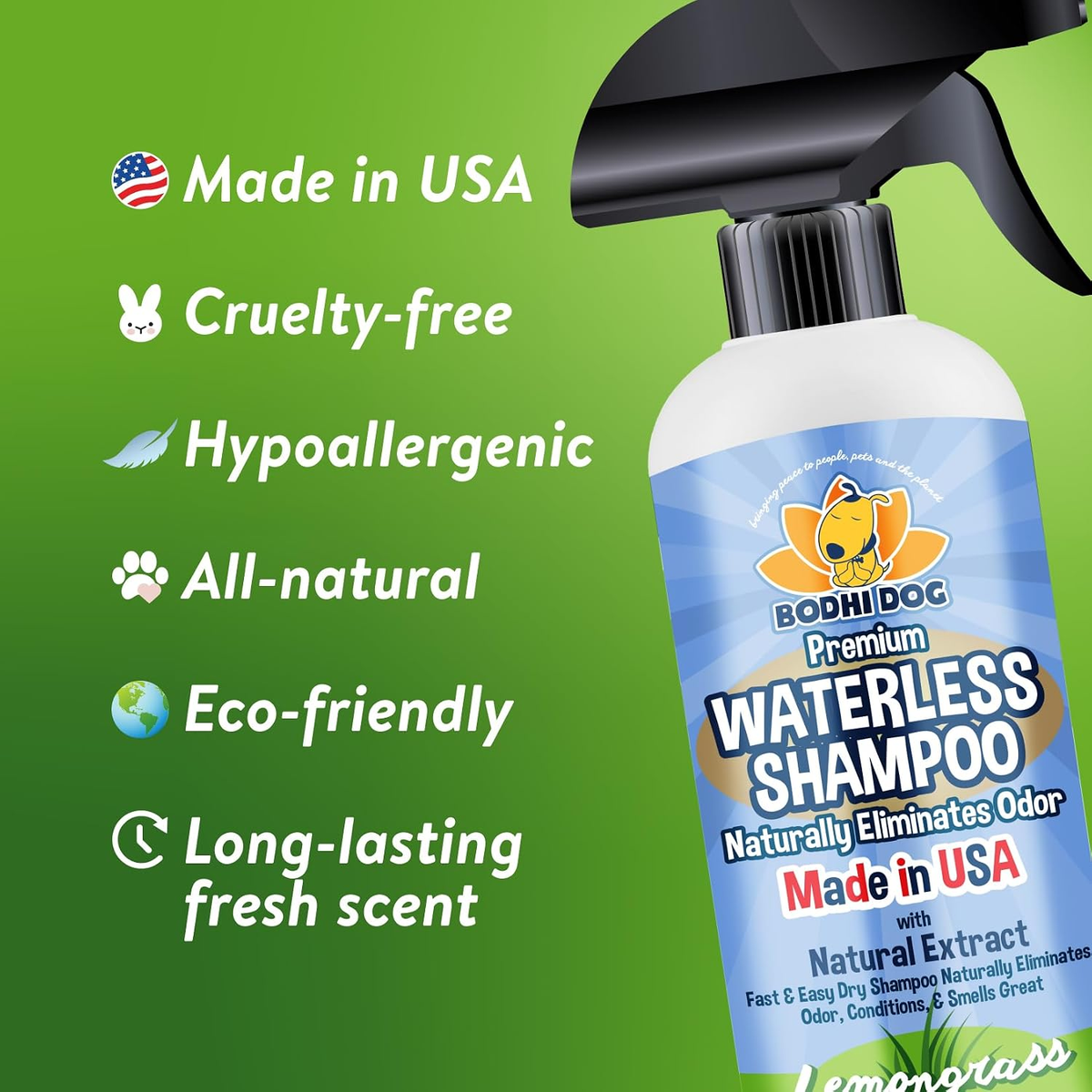 Bodhi Dog Waterless Shampoo for Dogs & Cats – 6 Scents