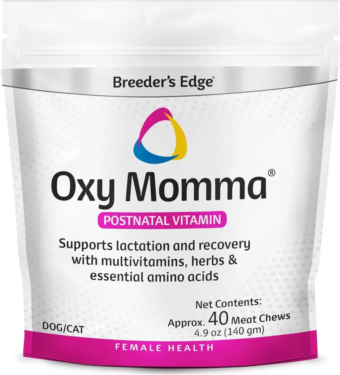 Postnatal Soft Chews for Lactating Dogs & Cats, Breeder Support, 40 Ct 40Ct (Meat Chews)