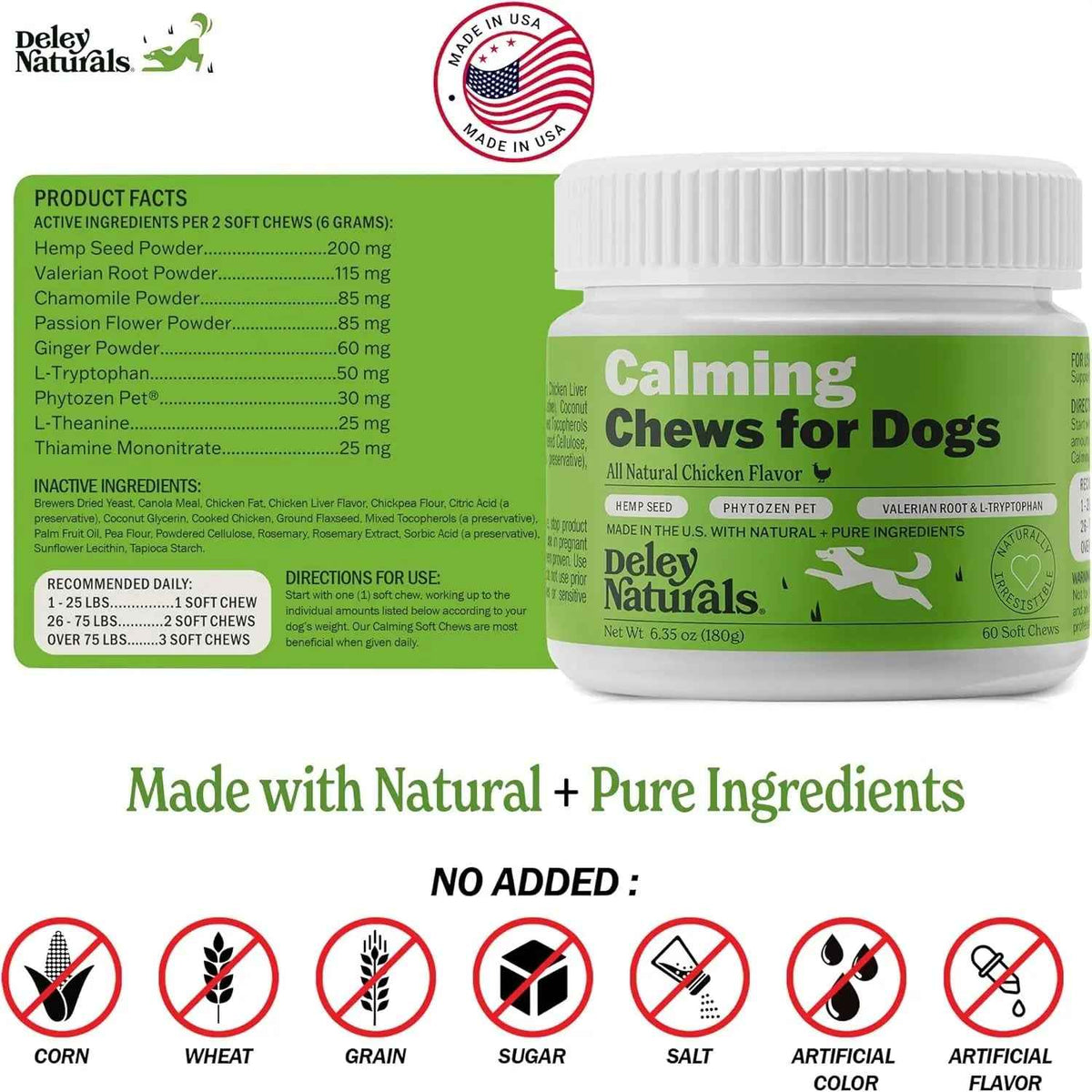 Hemp-Free Calming Chews for Dogs – Anxiety Support Treats