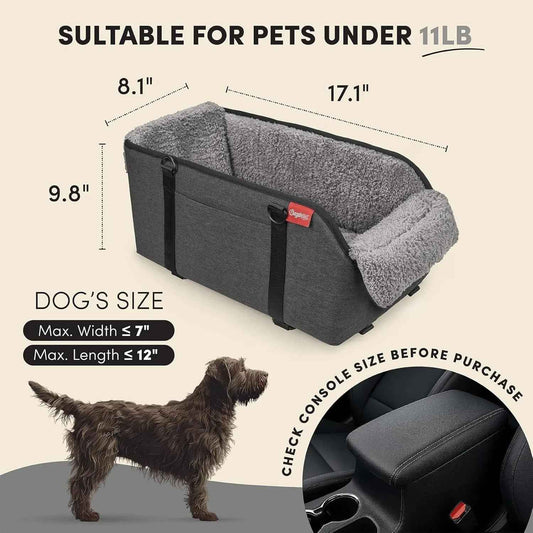 Center Console Dog Car Seat – Portable Pet Booster
