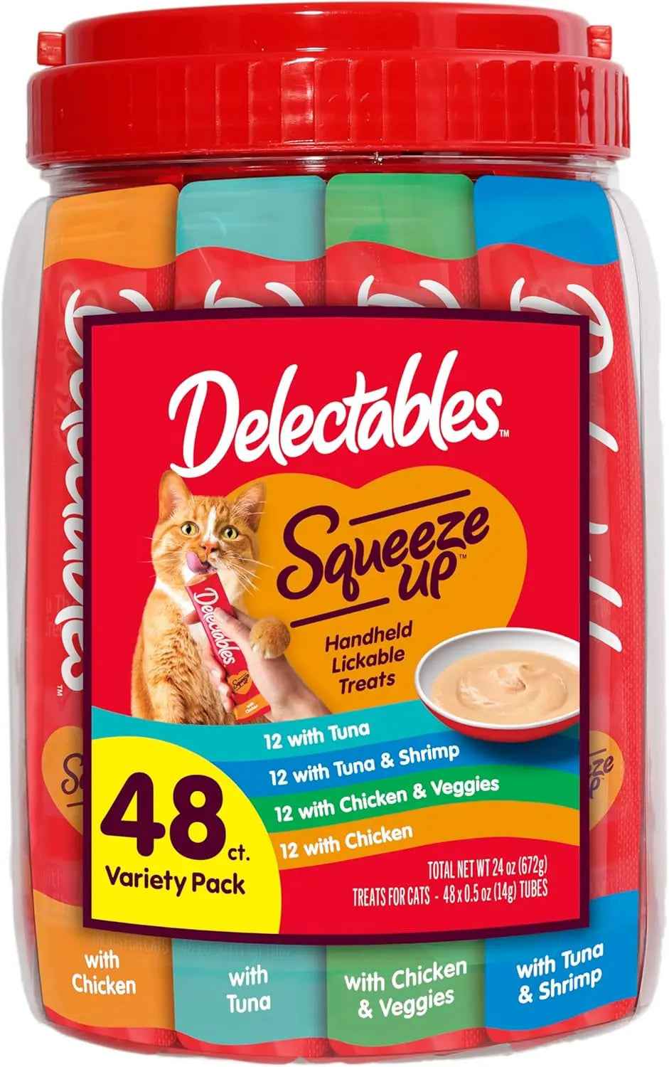 Squeeze Up Cat Treats – Creamy Puree Variety Pack