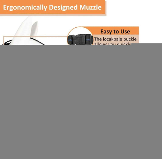 Dog Basket Muzzle Adjustable Humane Anti-Bite Training Muzzle for Dogs