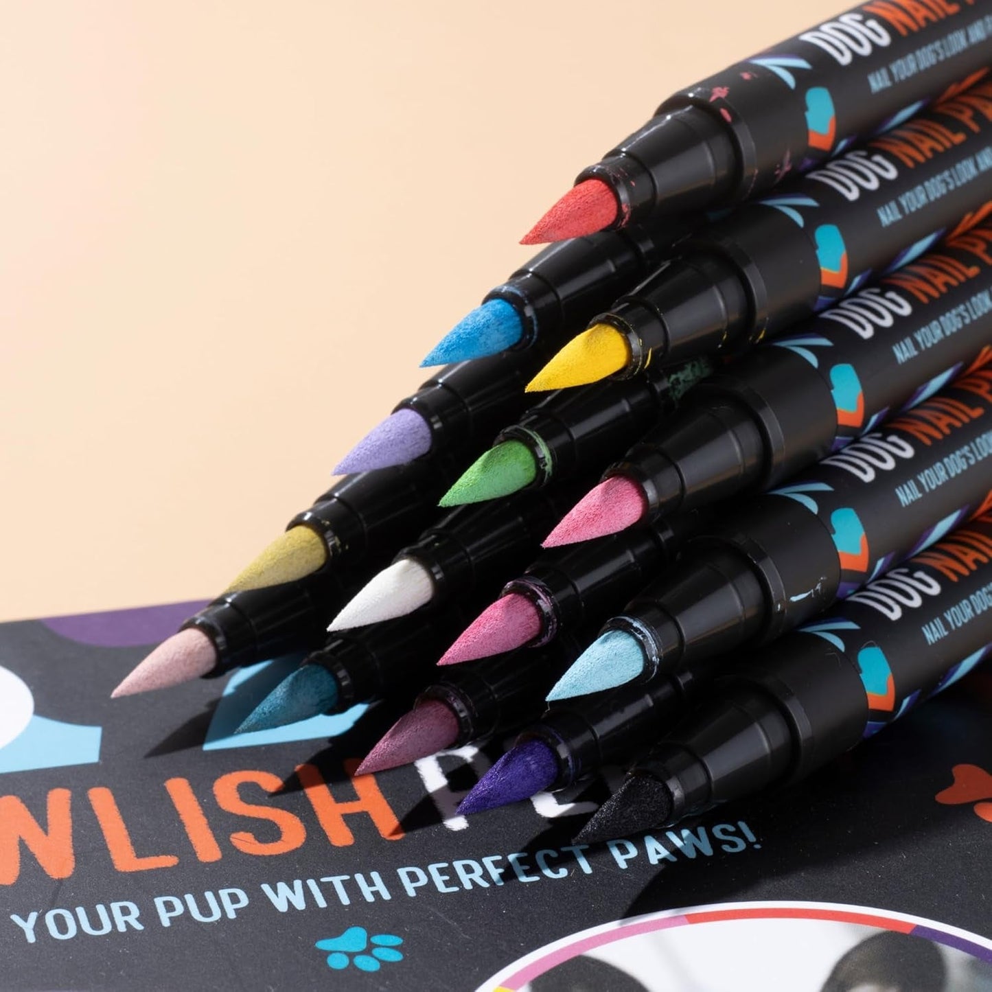 Dog Nail Polish Pens 15 Colors Quick Dry Pet Safe Cats Dogs
