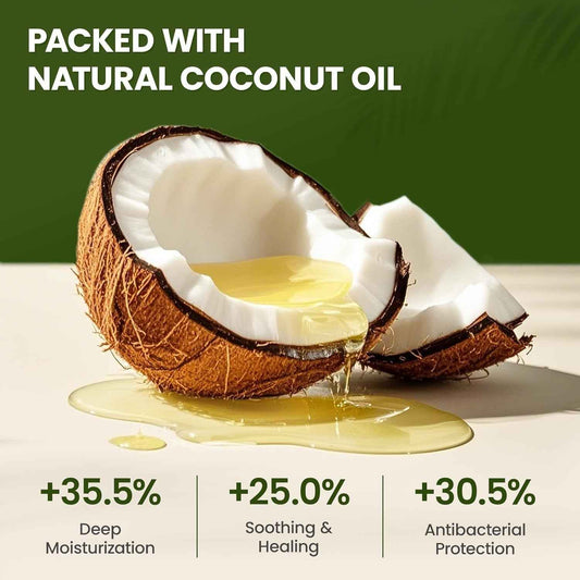 Lick-safe coconut oil paw balm for dogs, nose moisturizer and protection