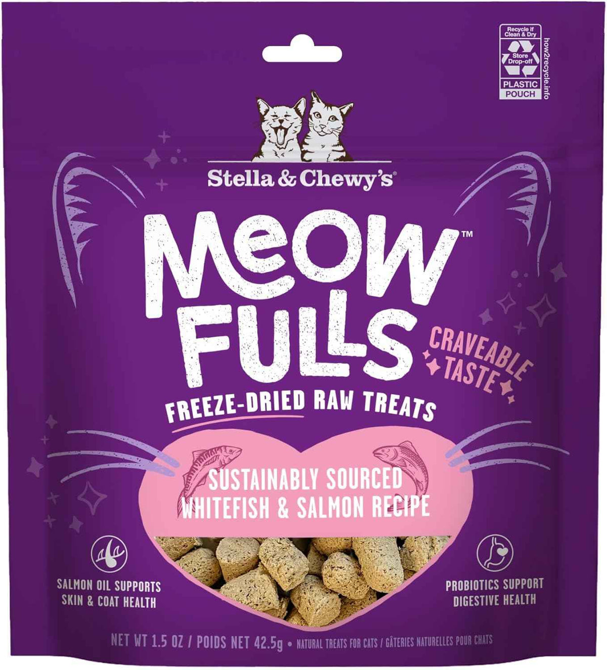Freeze Dried Cat Treats Chicken Probiotic Low Calorie Skin Coat Support