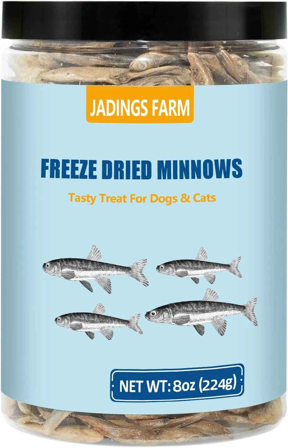 Freeze Dried Minnows Dog & Cat Treats 4oz 6.5oz 100% Natural