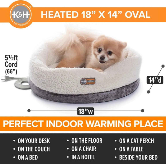 Heated Cat Bed – Soft Snuggle Cup