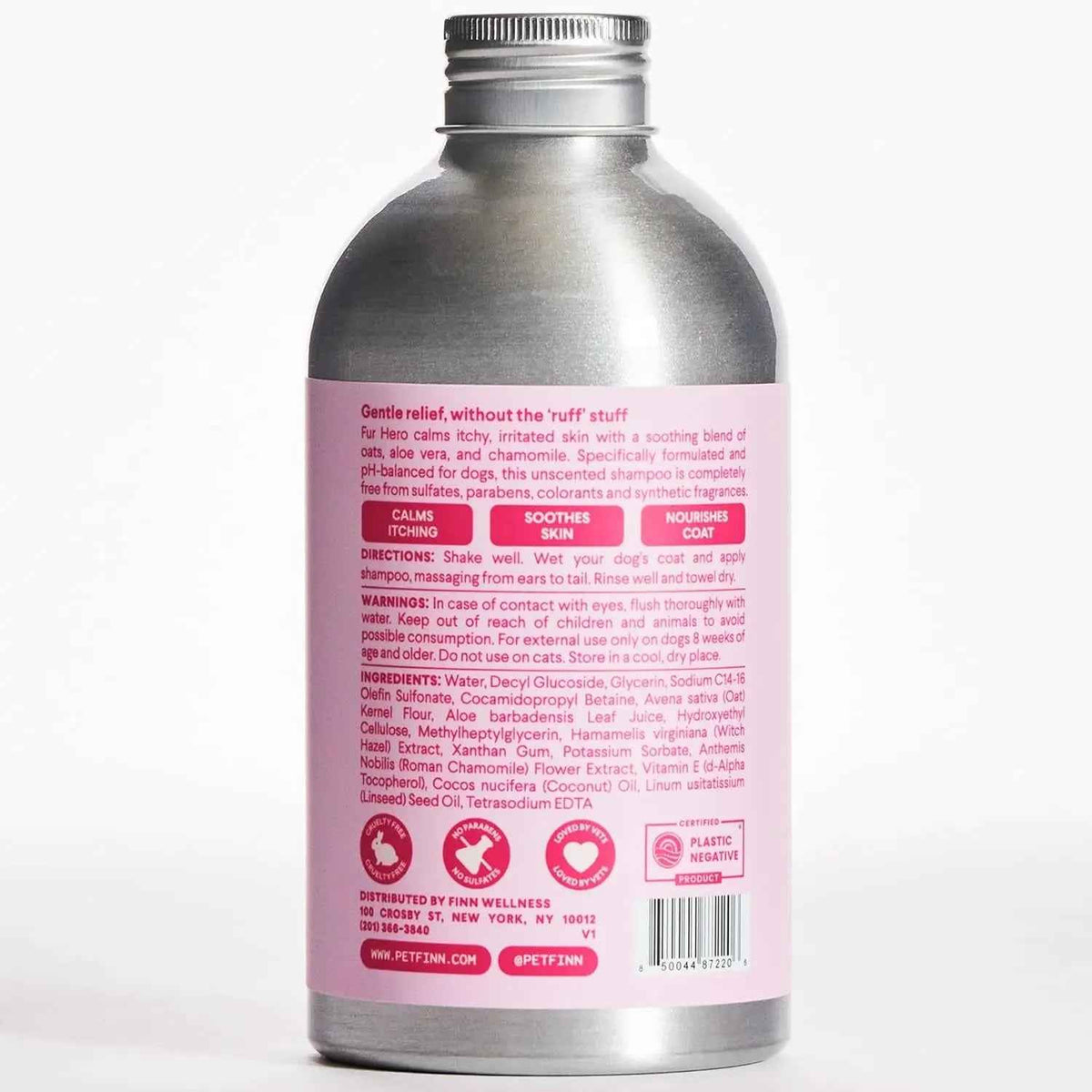 Oatmeal Dog Shampoo Itchy Skin Allergy Relief Aloe Chamomile Sulfate Free