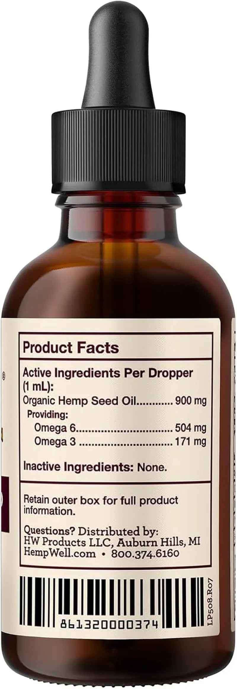 Organic Hemp Oil for Birds 2oz Feather & Immune Support Parrot