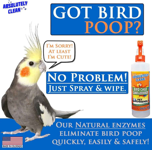 Bird Cage Cleaner & Deodorizer – 4X Concentrate