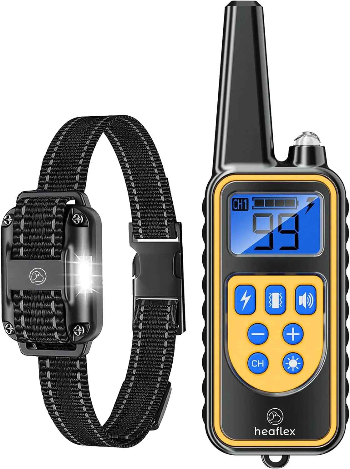 Waterproof Rechargeable Dog Training Collar – 1640ft Range, 3-Dog System