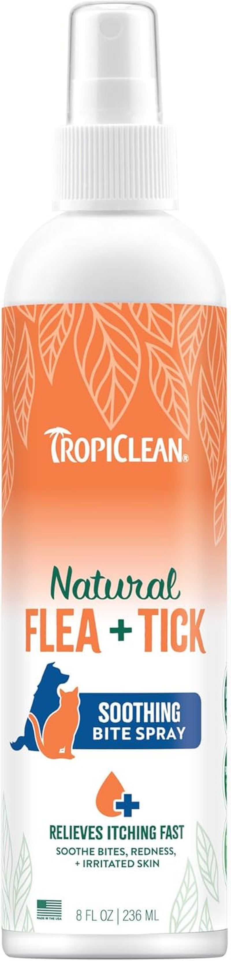 TropiClean Flea & Tick Dog Shampoo Natural Max Strength Treatment 20oz USA