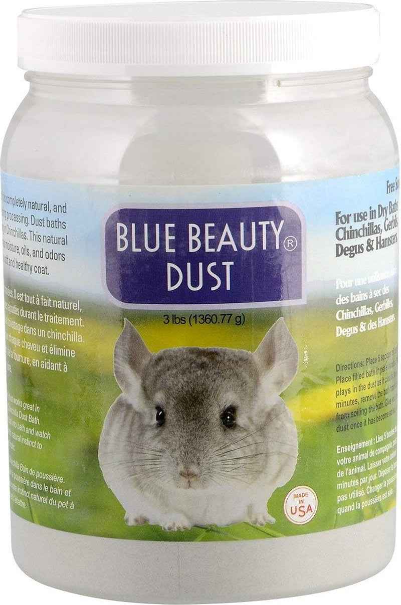 Lixit Chinchilla Dust Bath Blue Beauty Natural Grooming Powder 3lb USA