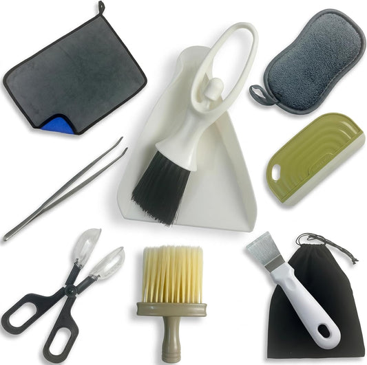 Reptile Habitat Cleaning Kit – 9-Piece Terrarium Tool Set