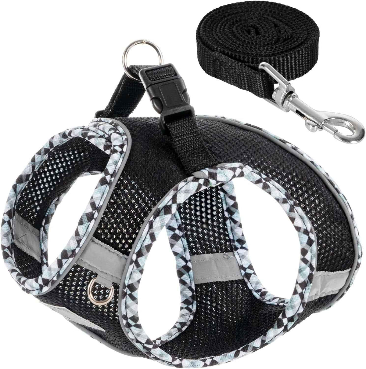 Reflective Harness and Leash Set for Small Dogs & Cats