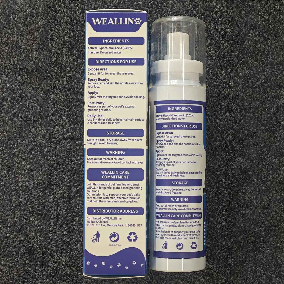 Dog Anal Gland Spray Relief Anti Itch Odor Control Safe Cats 4oz