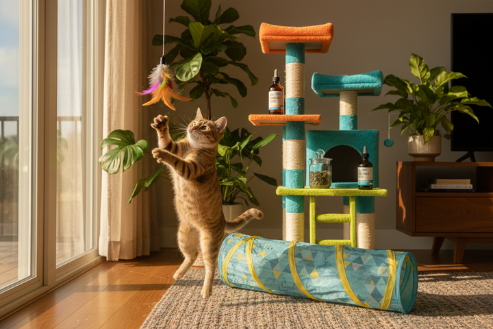 The Indoor Cat Enrichment Guide: How to Keep Your Cat Happy, Calm & Mentally Stimulated