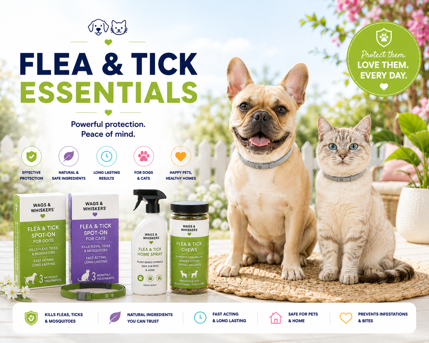 Flea-Tick-Protection Wags & Whiskers Pet Supply