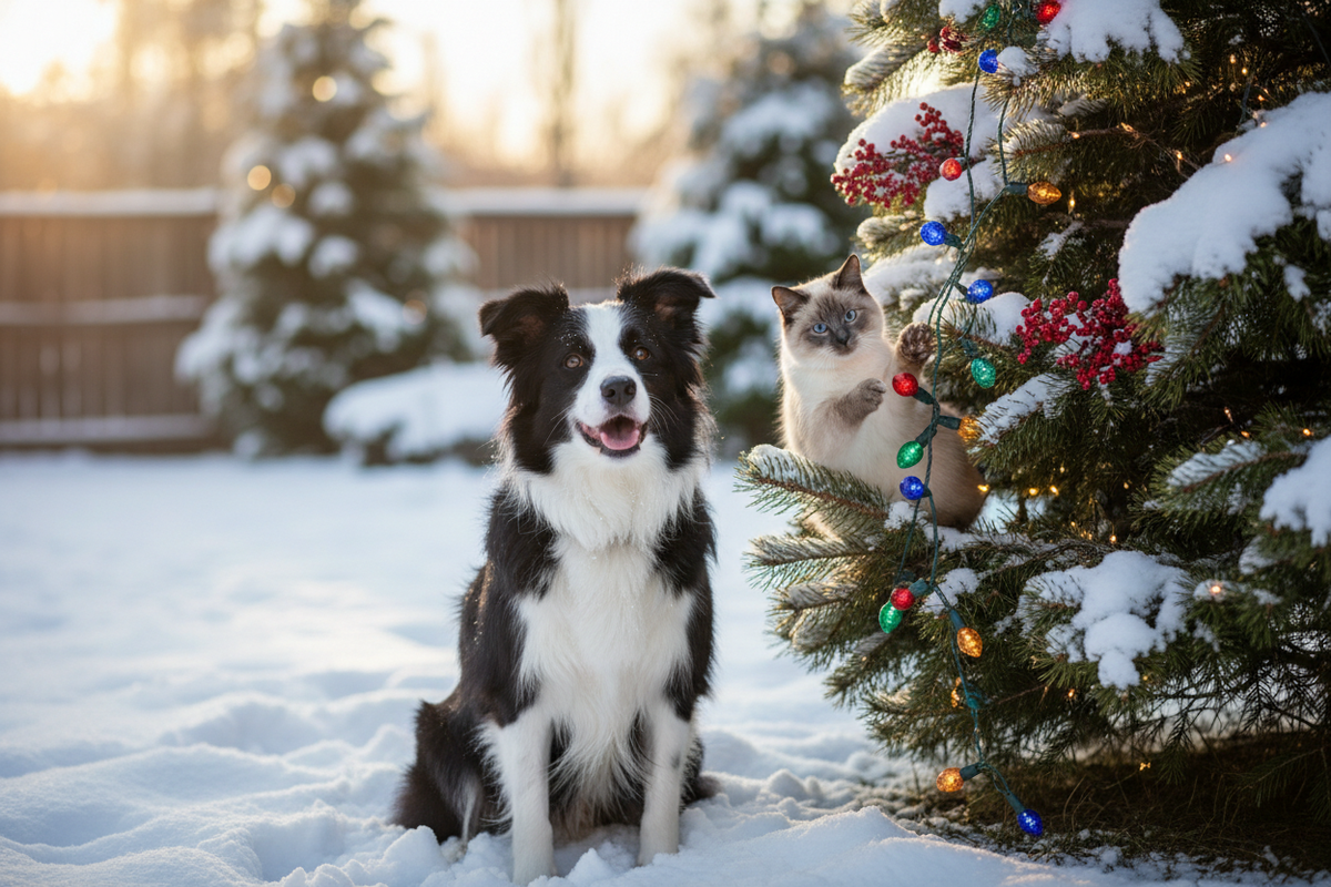 Outdoor Christmas and Winter pets