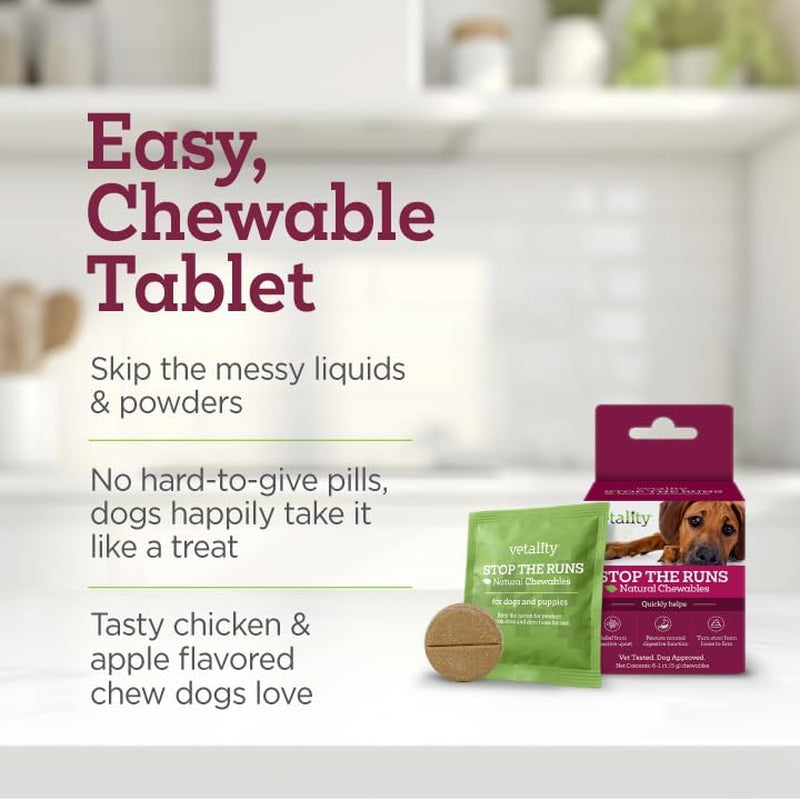 Dog Anti Diarrhea Chews Fast Relief Gut Health Chicken Flavor 6ct