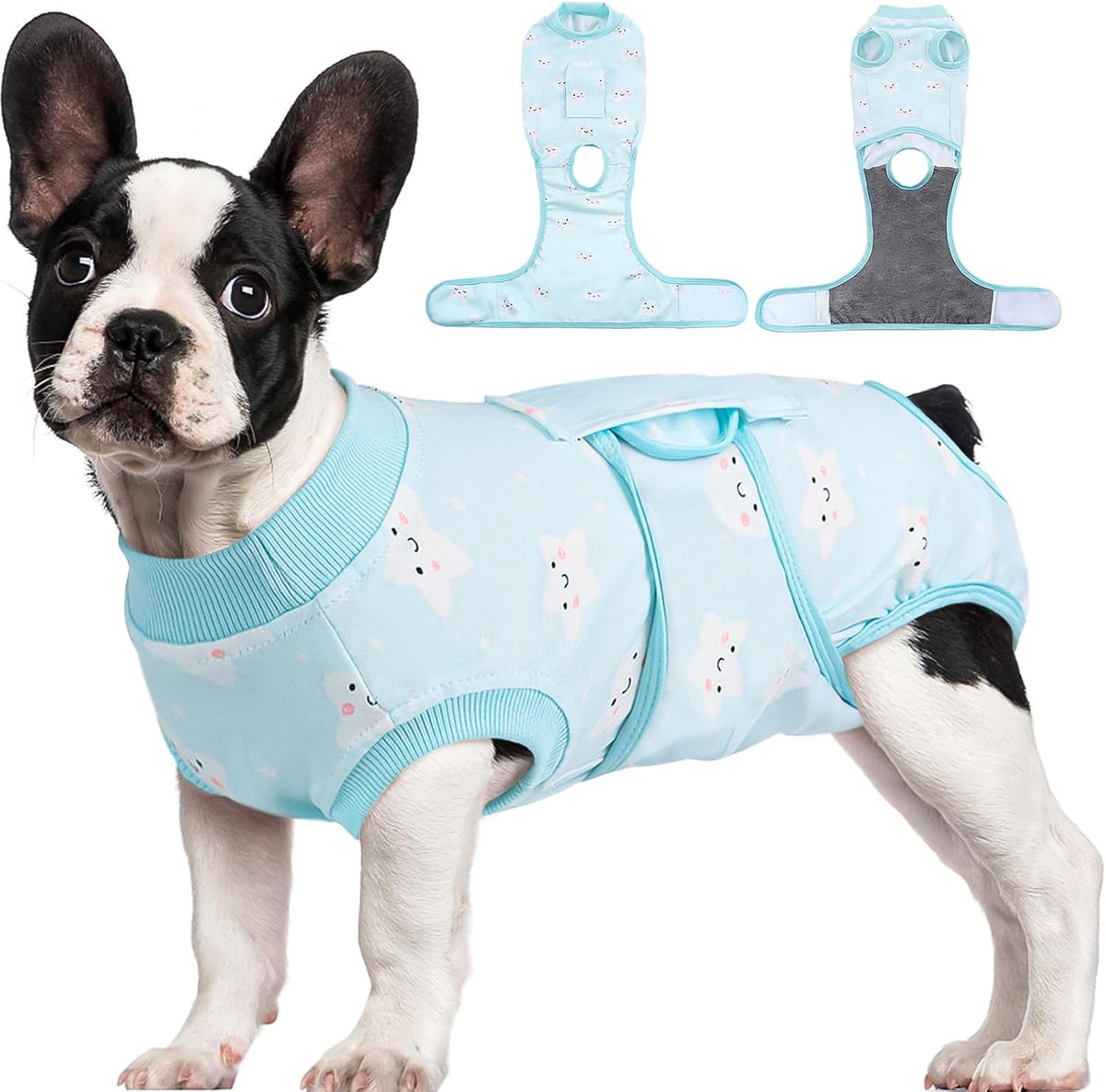 Kuoser Recovery Suit for Dogs & Cats – Soft Cotton Surgery Suit, XS–2XL