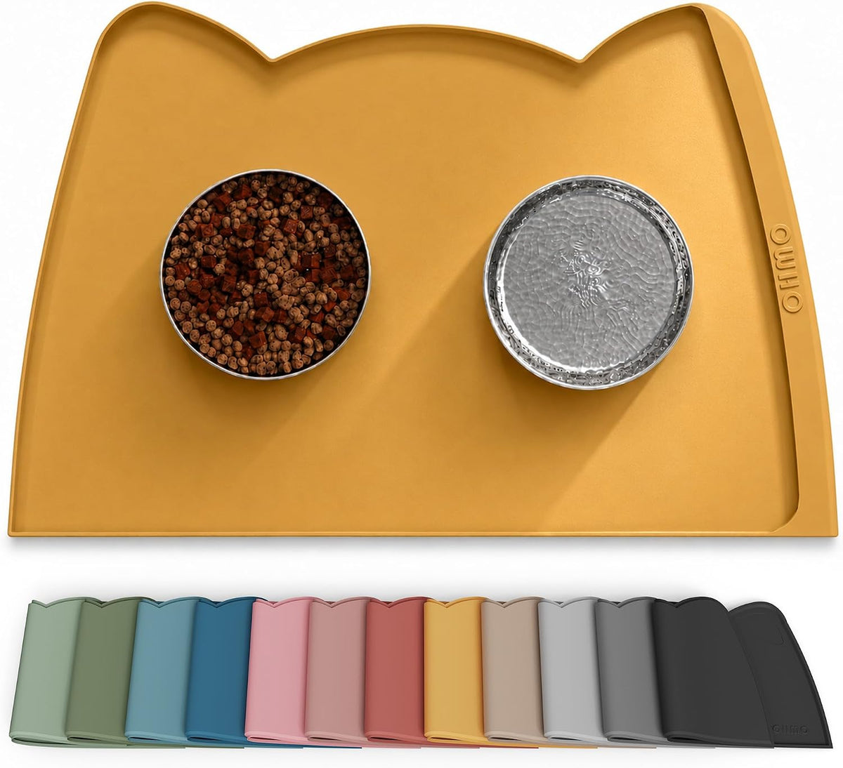 Silicone Pet Feeding Mat – Waterproof Non-Slip Bowl Mat, 36 Options