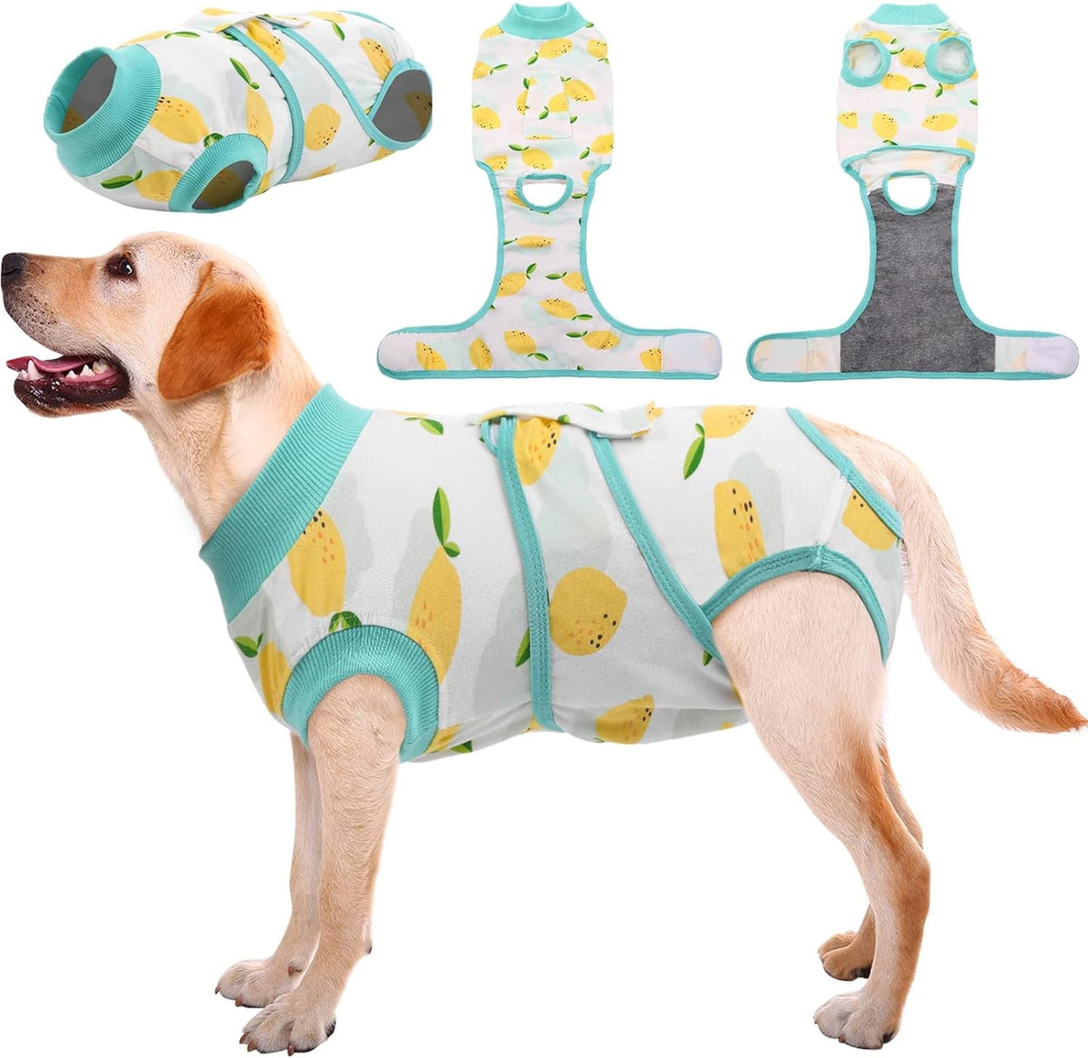 Kuoser Recovery Suit for Dogs & Cats – Soft Cotton Surgery Suit, XS–2XL