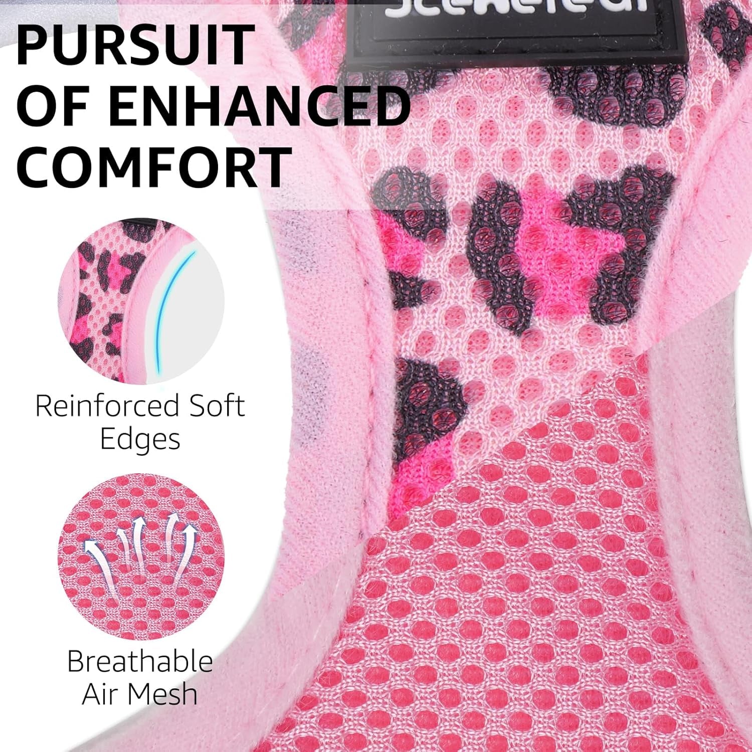 Cat Harness and Leash Set Escape Proof Reflective Mesh Vest