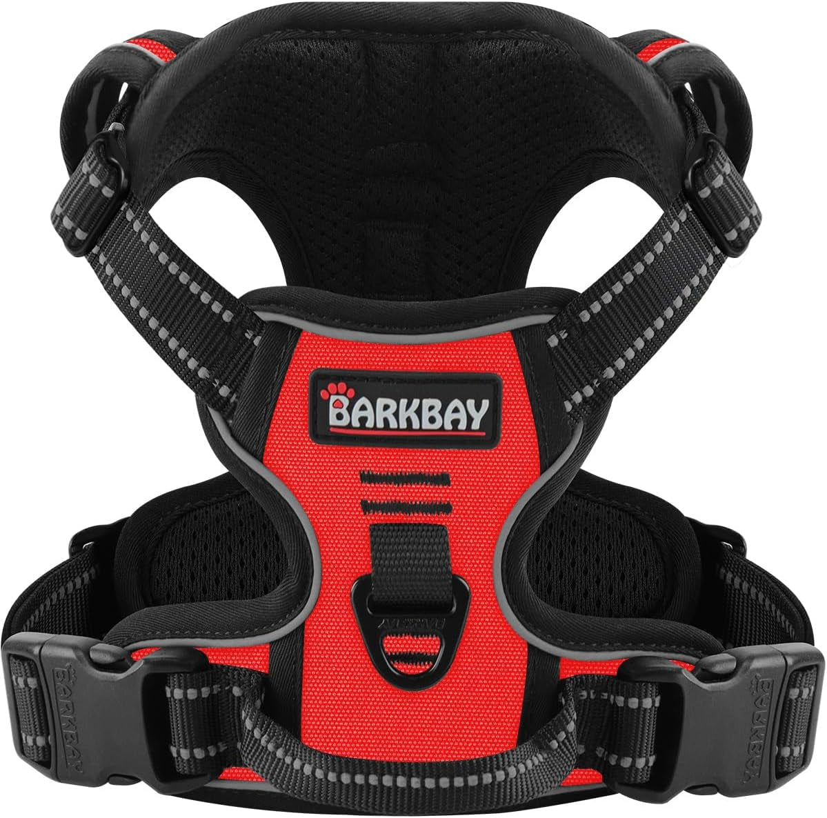 No Pull Dog Harness Adjustable Reflective Oxford Vest Small Medium Large Dogs Red X-Small