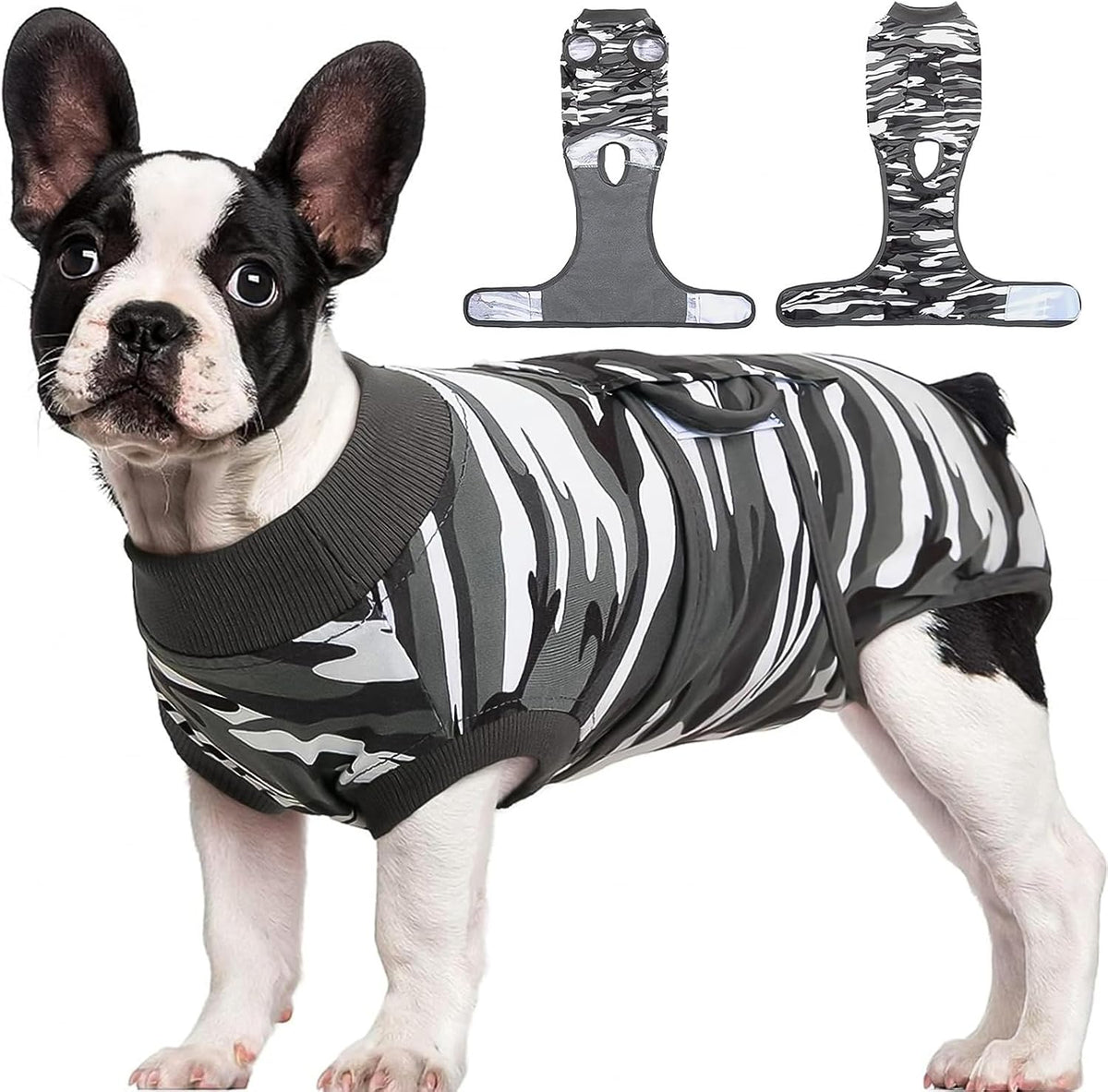 Kuoser Recovery Suit for Dogs & Cats – Soft Cotton Surgery Suit, XS–2XL