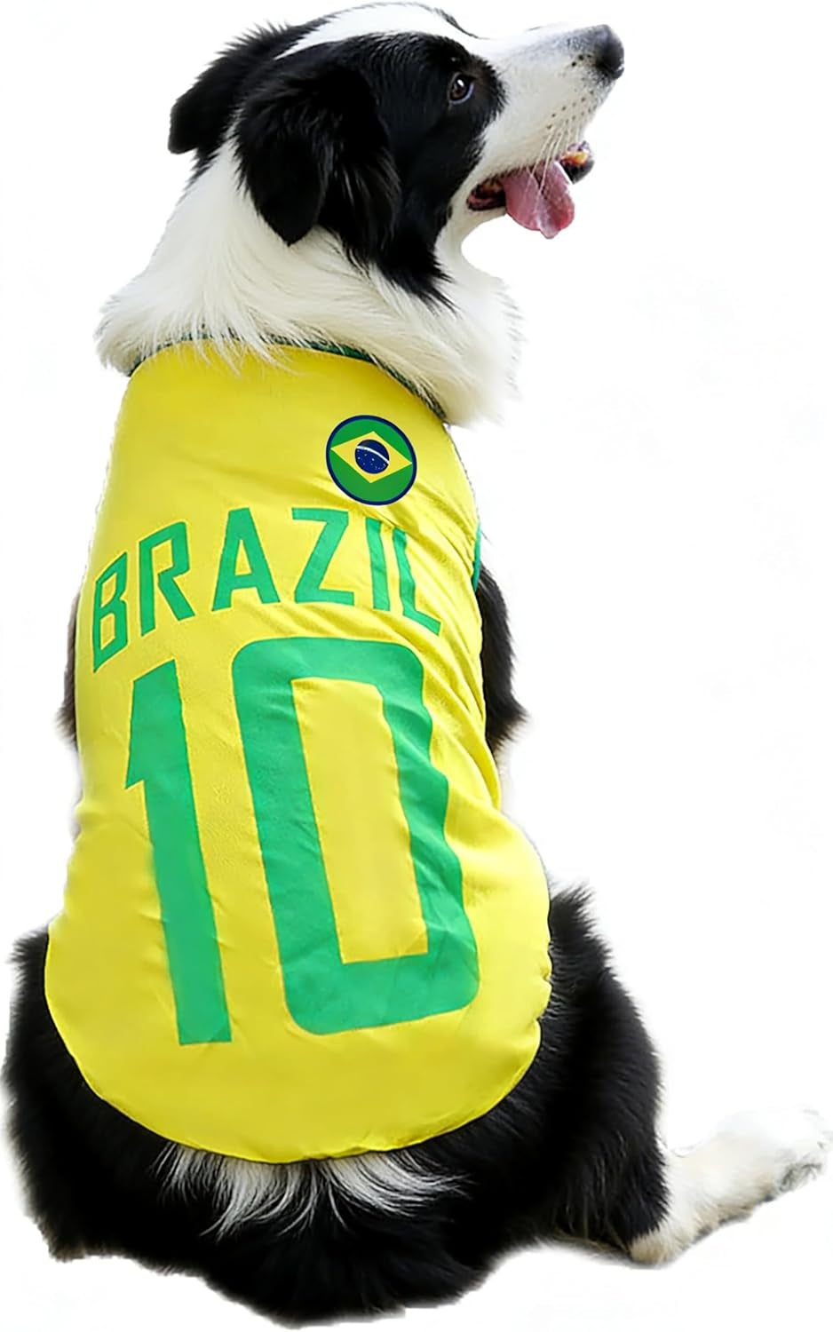 2026 World Cup Soccer Jersey Mesh Pet Shirt Small to 6XL Brazil