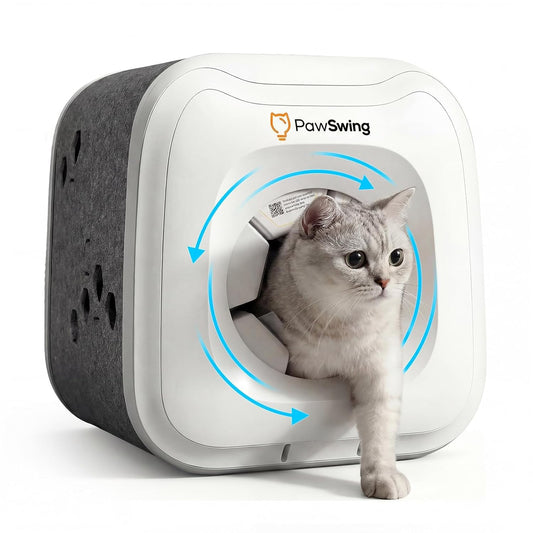 Cat Self Groomer Automatic Fur Collector Brush Grooming Box for Cats Default Title