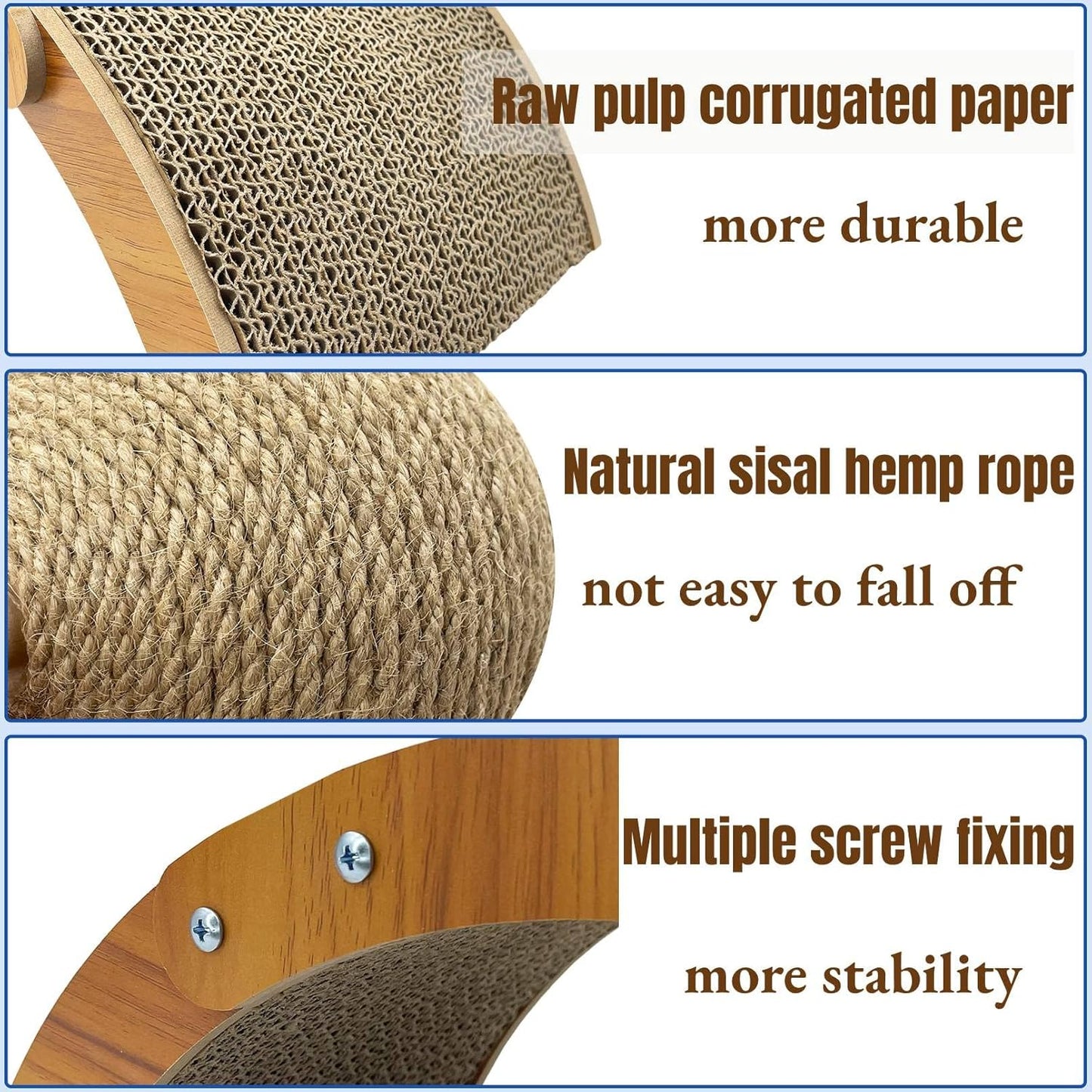 Rabbit Scratching Toy Sisal Ball Cardboard Scratcher for Small Pets