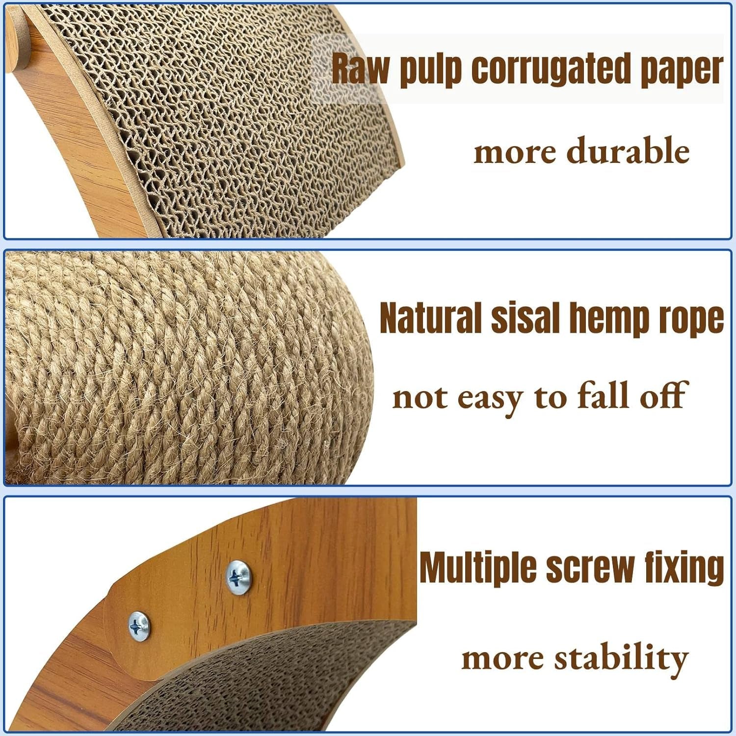 Rabbit Scratching Toy Sisal Ball Cardboard Scratcher for Small Pets