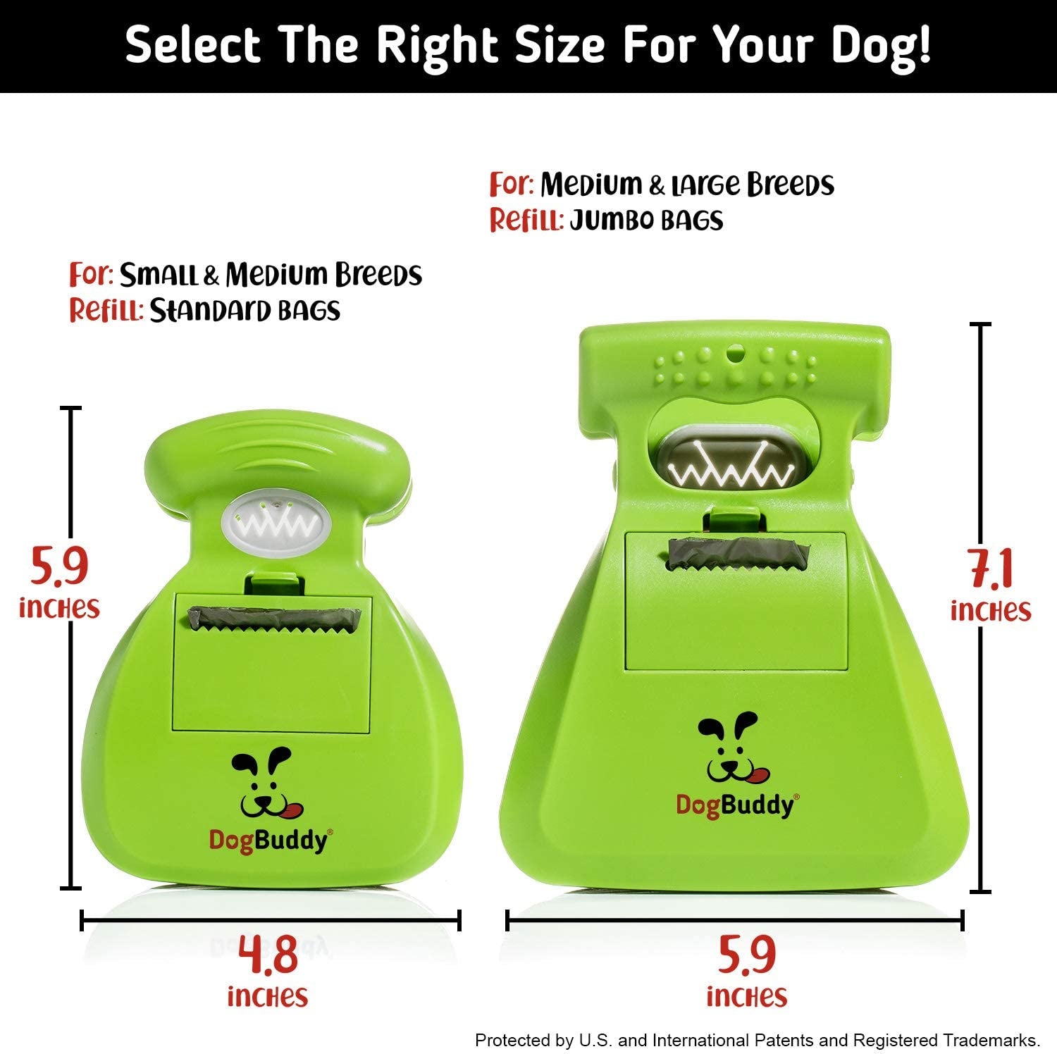 Portable Dog Pooper Scooper with Bag Holder & Leash Clip for Walks