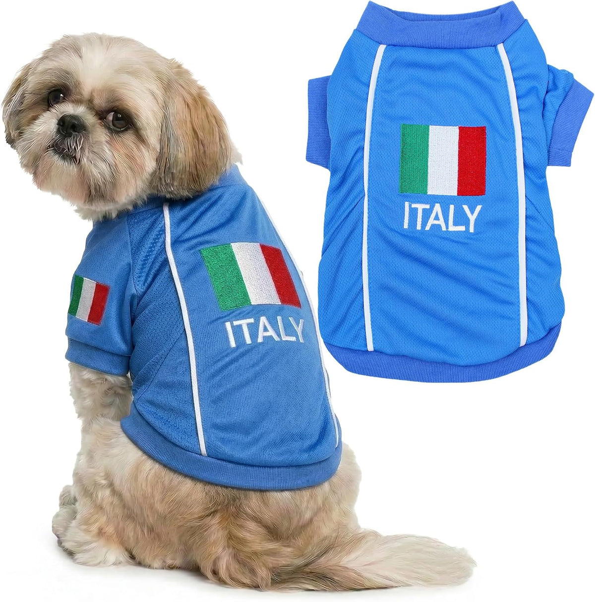 Parisian Pet Soccer Jersey for Dogs – Breathable Mesh Team Jersey, XS–5XL
