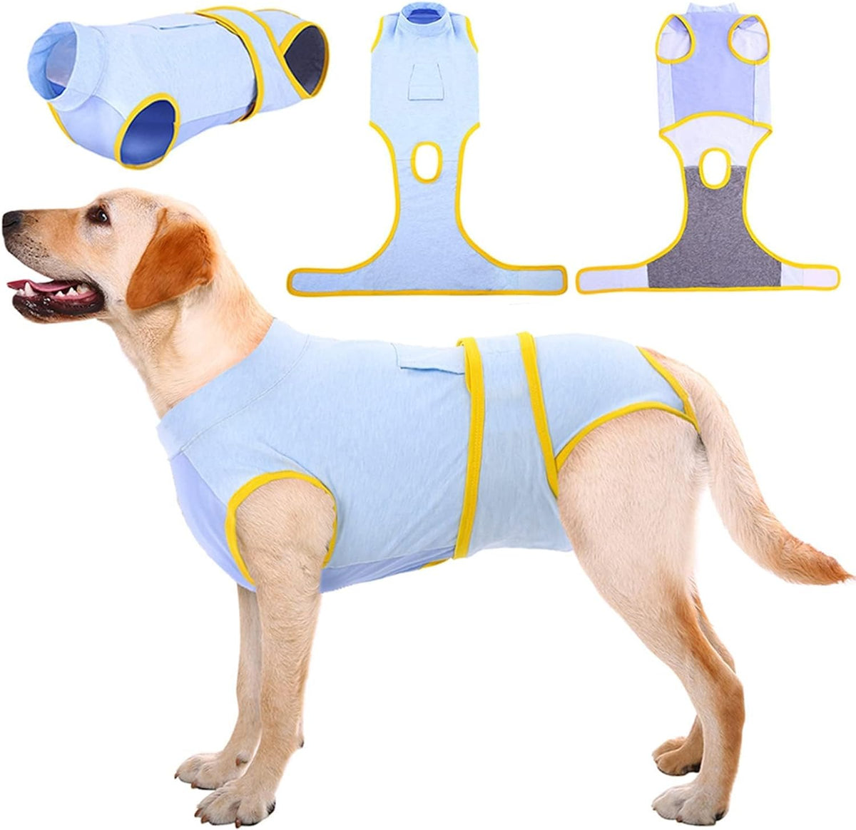Kuoser Recovery Suit for Dogs & Cats – Soft Cotton Surgery Suit, XS–2XL