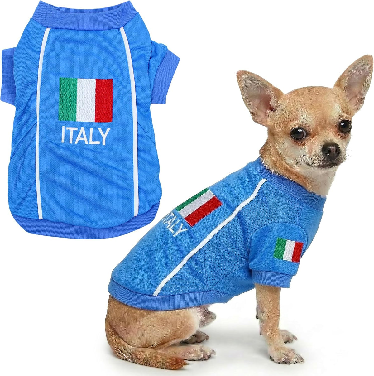 Parisian Pet Soccer Jersey for Dogs – Breathable Mesh Team Jersey, XS–5XL