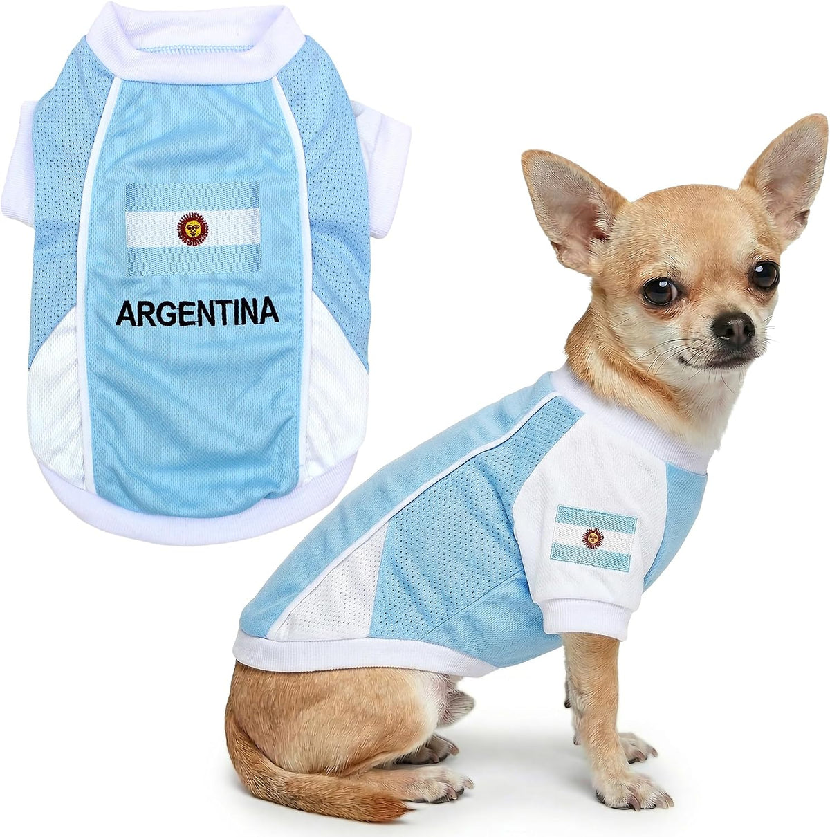 Parisian Pet Soccer Jersey for Dogs – Breathable Mesh Team Jersey, XS–5XL
