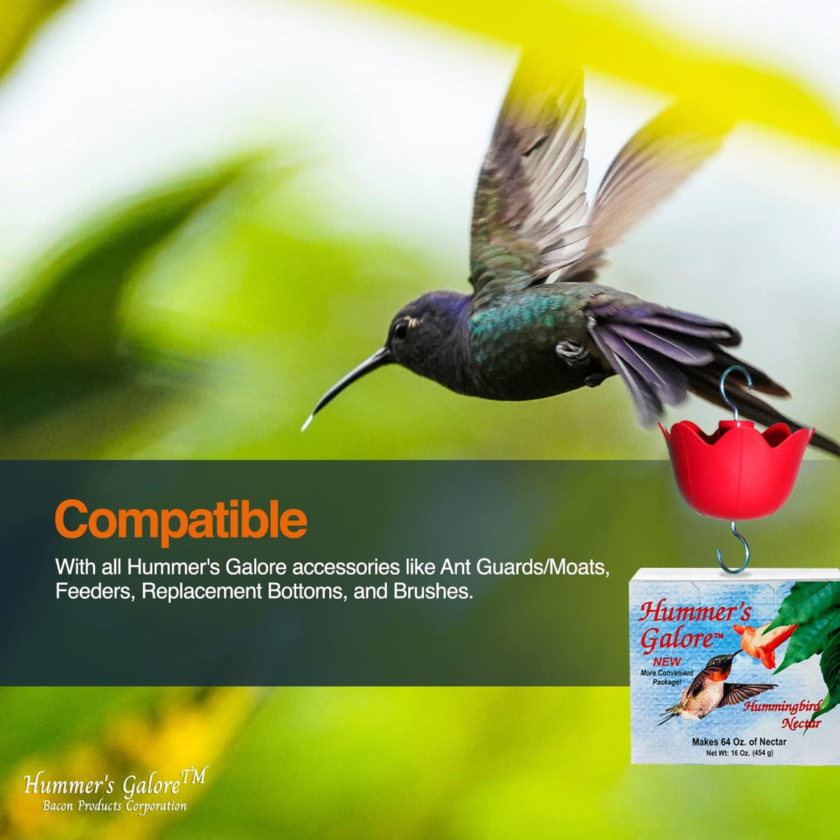 Hummer’s Galore Hummingbird Nectar Mix – Makes 64 oz