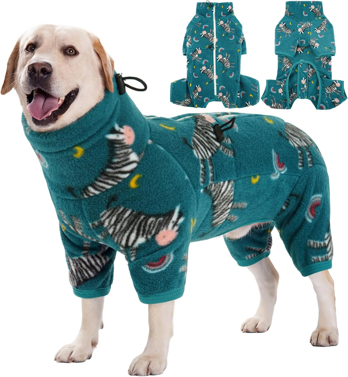 Full-Body Fleece Dog Winter Coat – 13 Patterns, XS–4XL