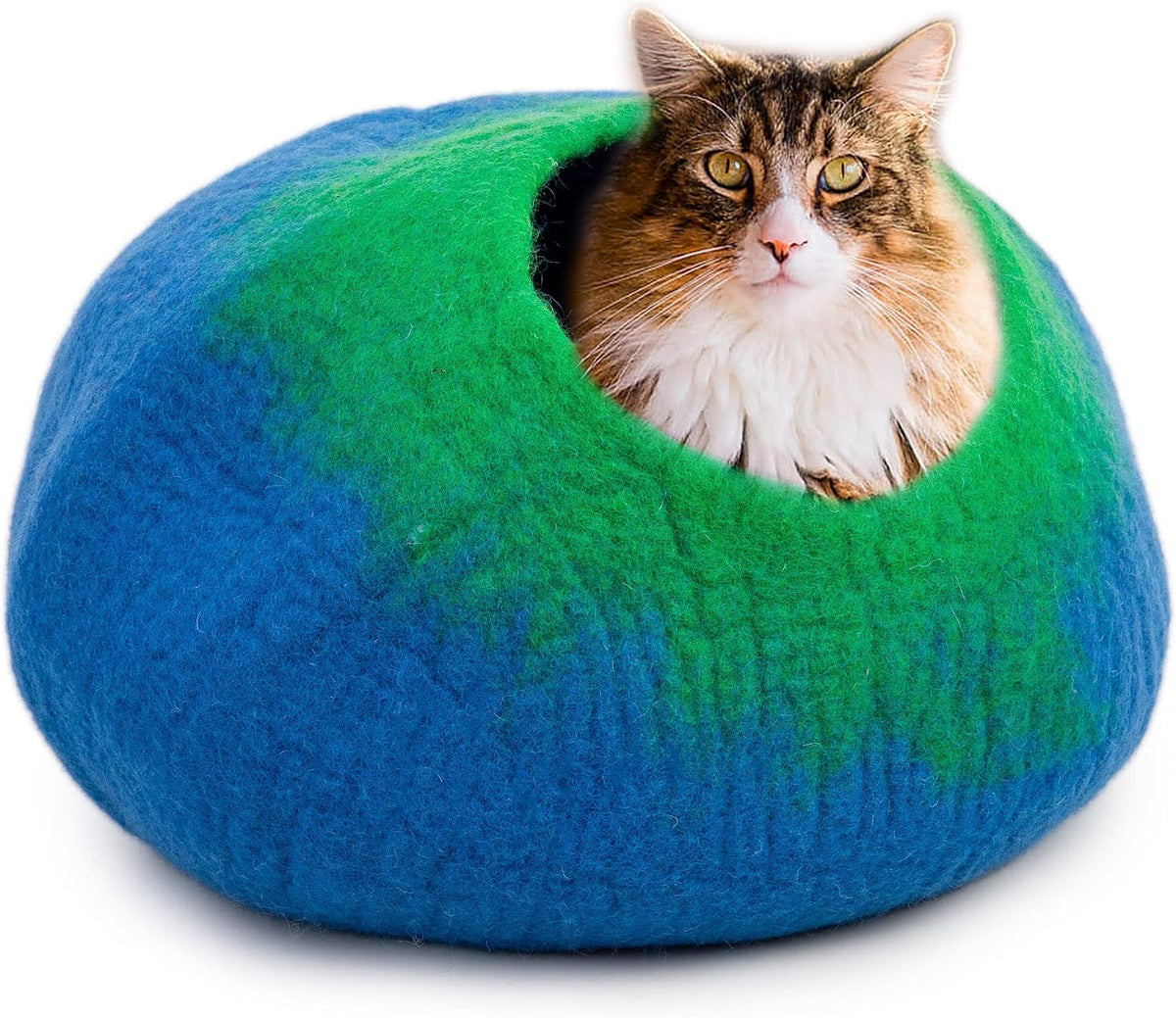 Merino Wool Cat Cave – Handmade Hideaway, 20 Styles