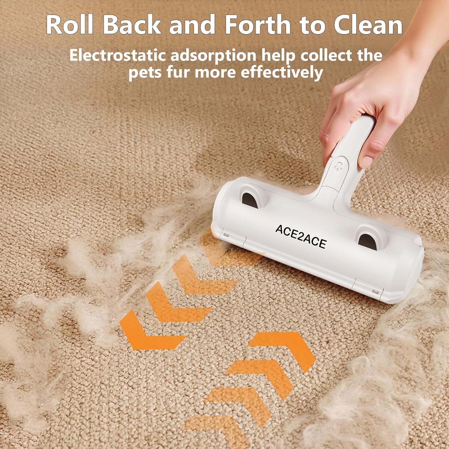 Pet Hair Remover Roller Reusable Self Cleaning Lint Brush for Furniture
