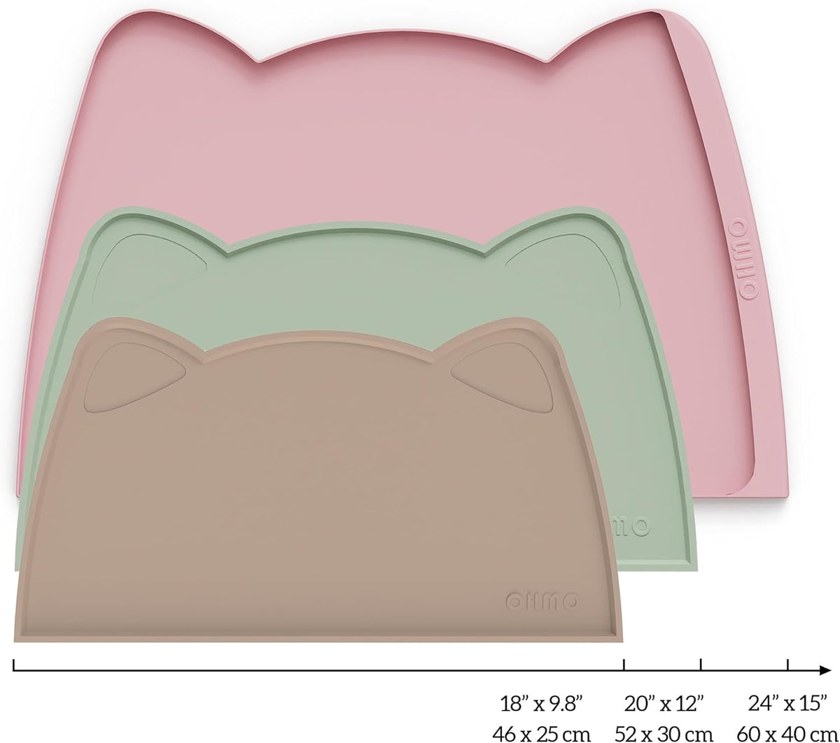 Silicone Pet Feeding Mat – Waterproof Non-Slip Bowl Mat, 36 Options