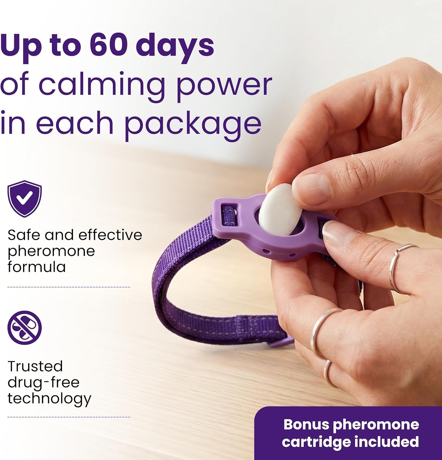Cat Calming Collar Plus Breakaway Pheromone Collar for Stress Relief